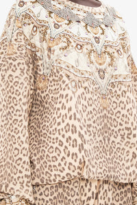 CAMILLA | Grotto Goddess Embellished Tuck Detail Sweater