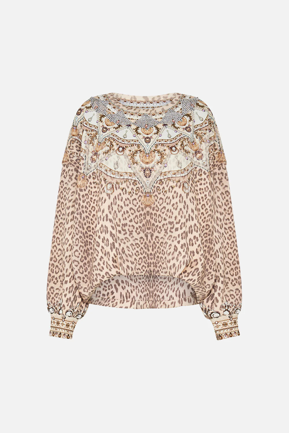 CAMILLA | Grotto Goddess Embellished Tuck Detail Sweater