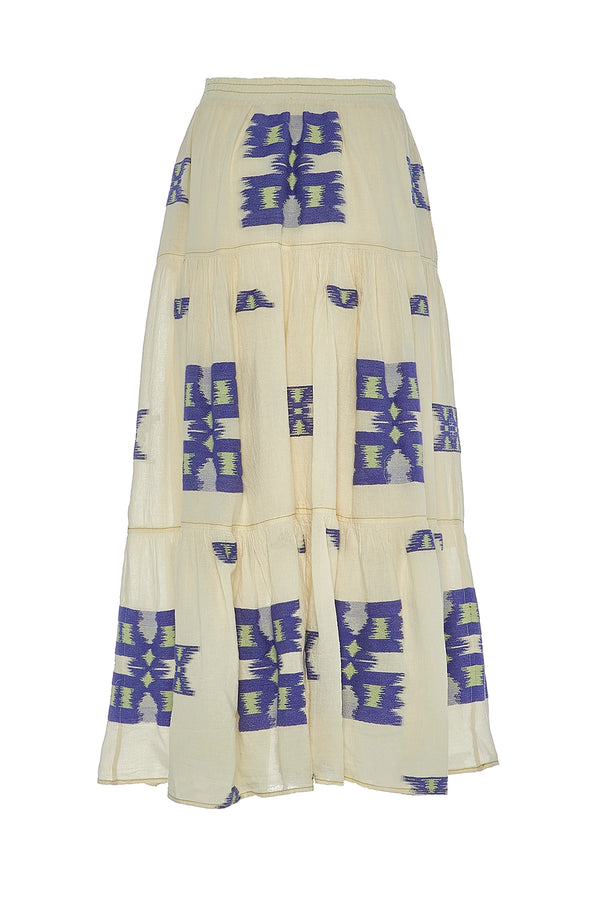 DEVOTION TWINS | ILIOKALI LONG SKIRT BLUE/LIME 350G