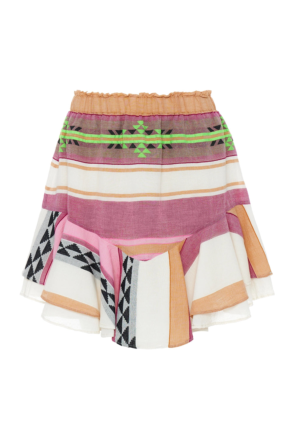 DEVOTION TWINS | NATALIA SHORT SKIRT PINK/GREEN 352G