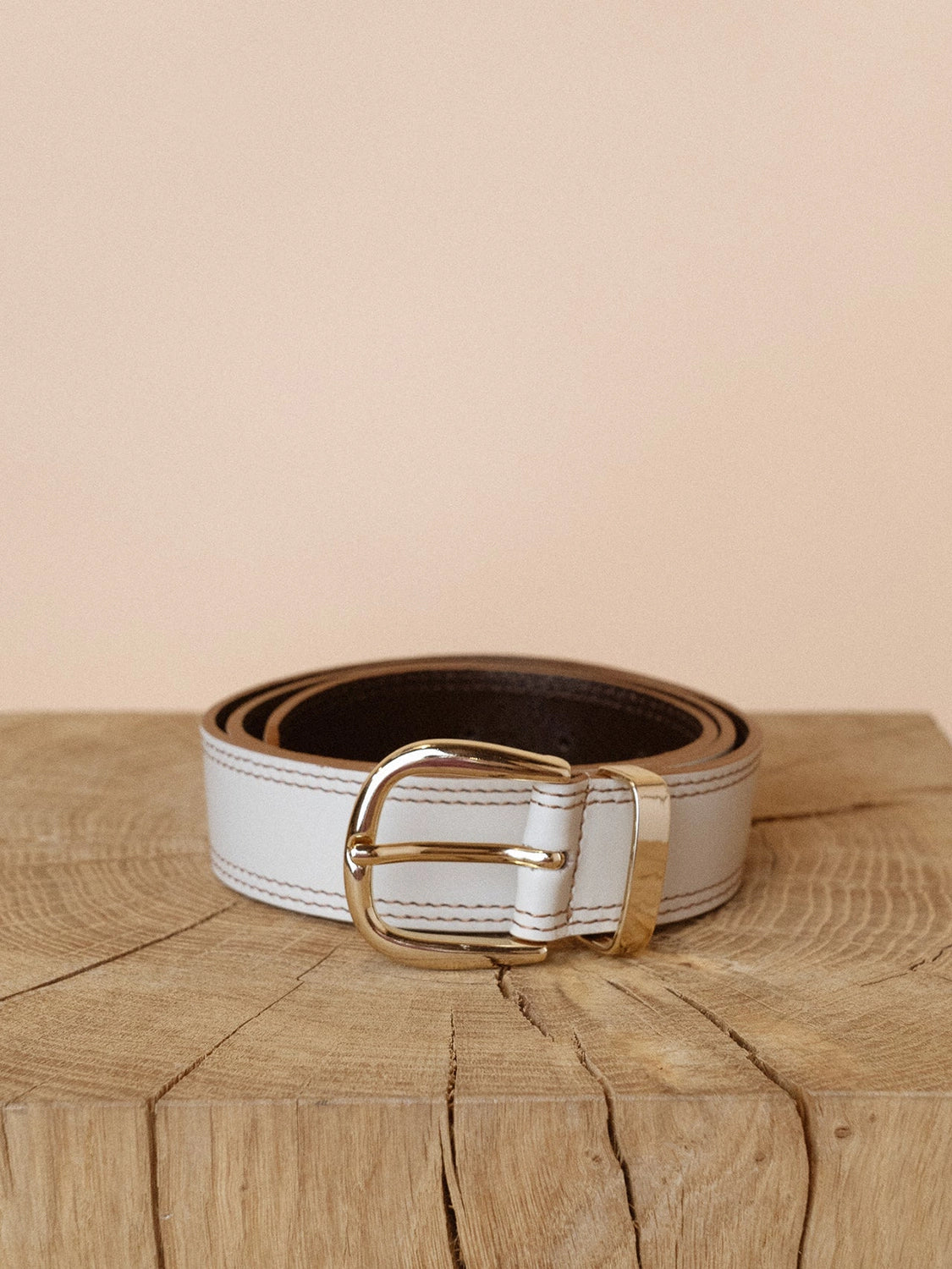 MOS MOSH | Stitch Leather Belt 162130