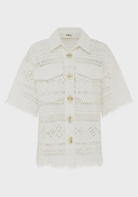 MOS | DANIELA TEXTURED SHIRT WHITE