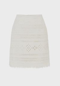 MOS | DANIELA TEXTURED MINI SKIRT WHITE