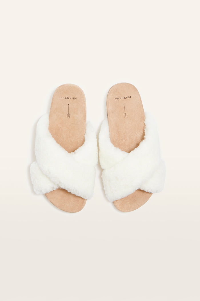 FRANKiE4 | Rebel II Cream Shearling