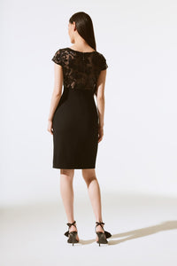 JOSEPH RIBKOFF | Scuba Crepe And Novelty Sheath Dress 243700