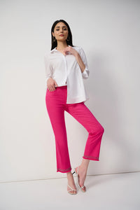 Joseph Ribkoff | Classic Straight - Leg Jean With Frayed Hem - Geranium