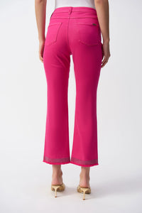 Joseph Ribkoff | Classic Straight - Leg Jean With Frayed Hem - Geranium