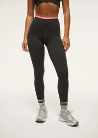 P.E NATION |VITA FULL LENGTH LEGGINGS |ASPHALT/PINK LEMONADE