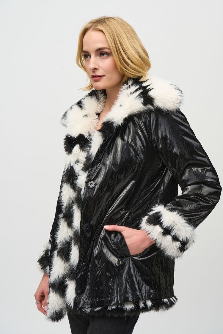 JOSEPH RIBKOFF | Reversible Faux Fur Coat 244900