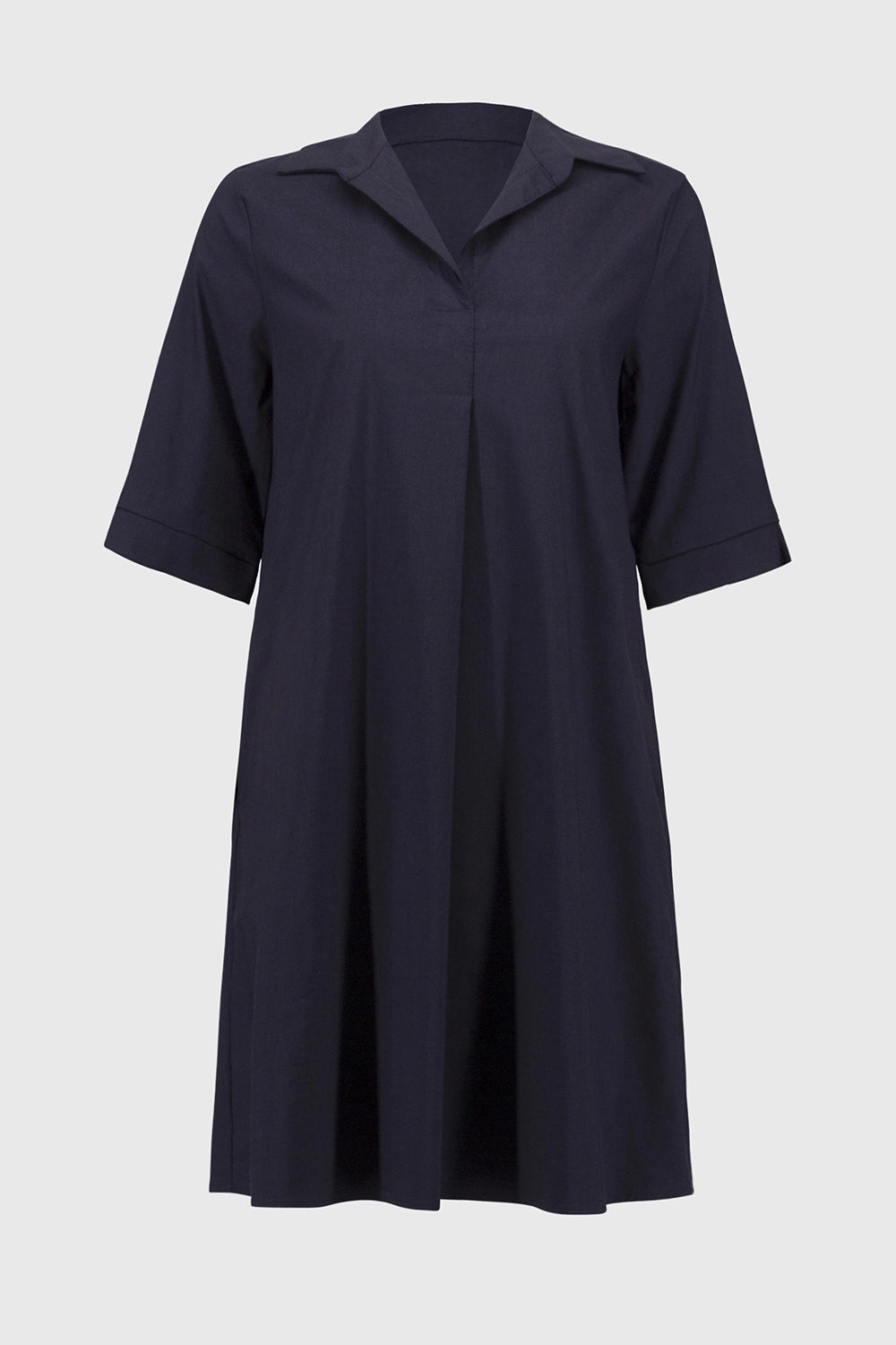 Joseph Ribkoff | Stretch Poplin Trapeze Dress in Midnight Blue