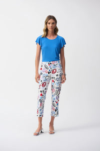 Joseph Ribkoff | Millennium Abstract Print Crop Pants 251221