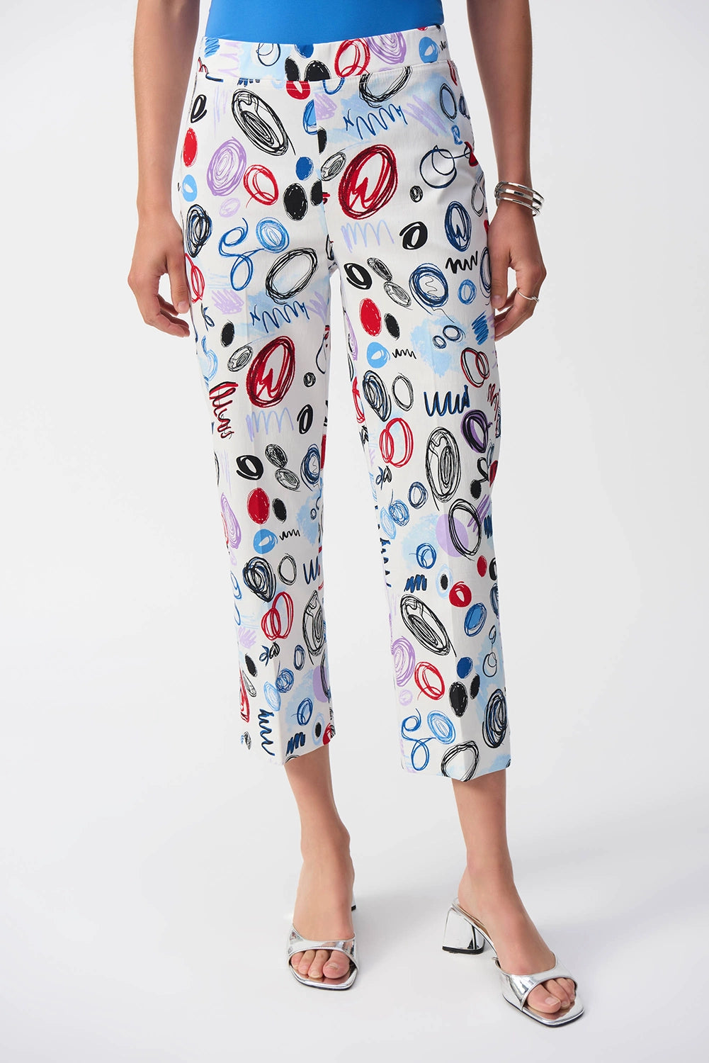 Joseph Ribkoff | Millennium Abstract Print Crop Pants 251221