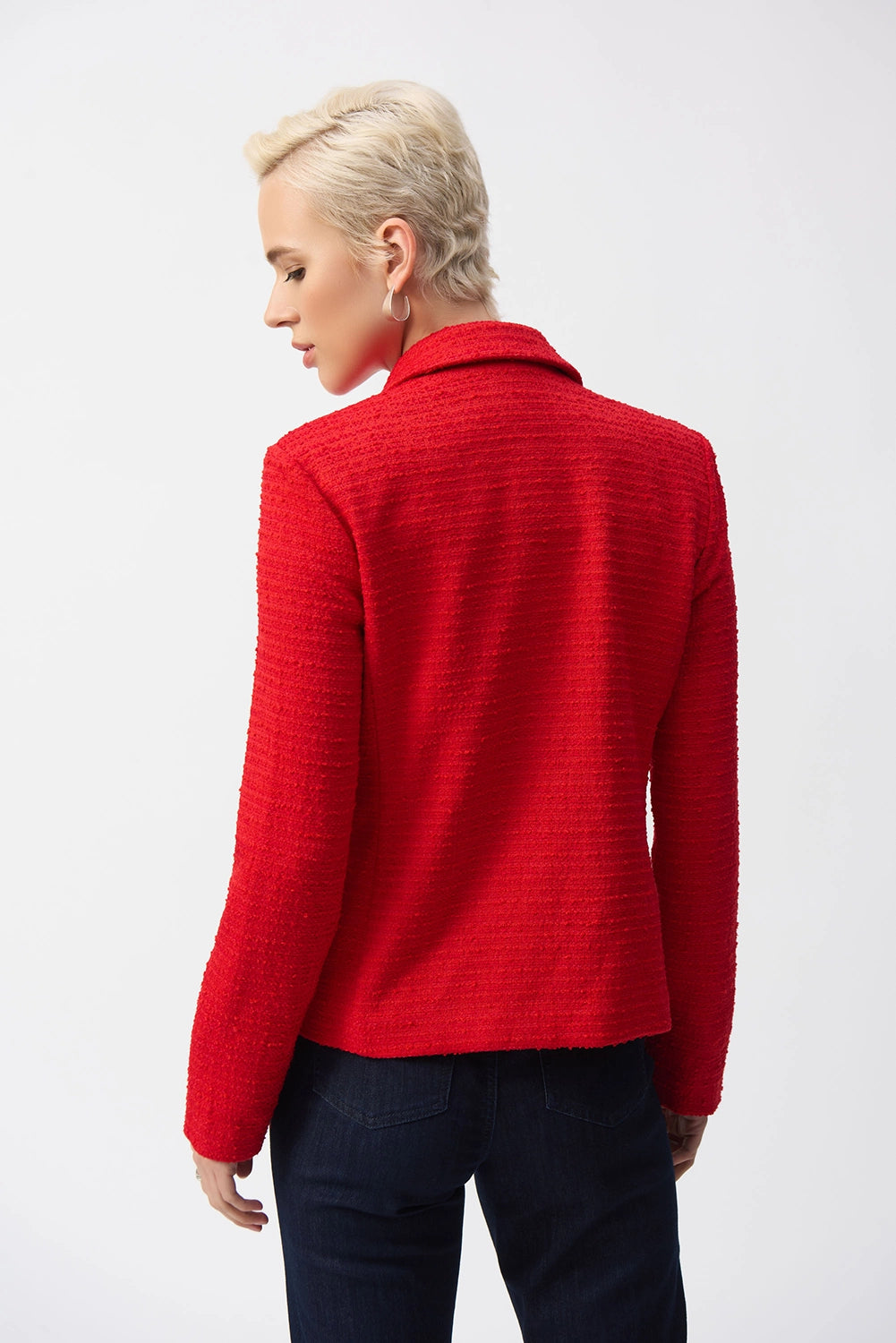 Joseph Ribkoff | Bouclé Fitted Blazer in Radiant Red