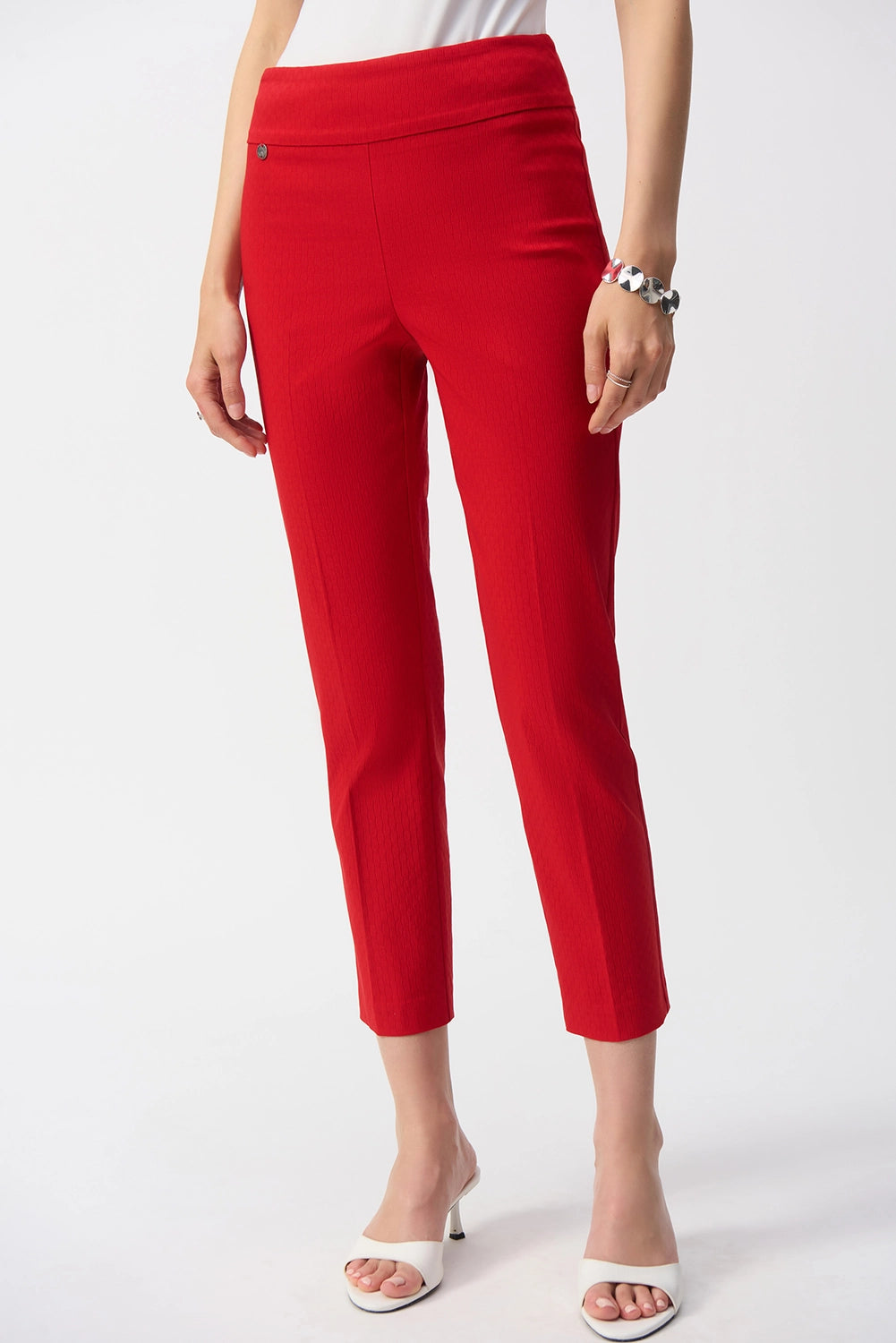 Joseph Ribkoff |Textured Jacquard Crop Pull-On Pants 251256