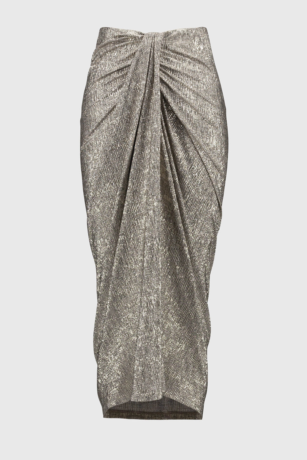 Joseph Ribkoff | Foiled Knit Draped Pencil Skirt 251283