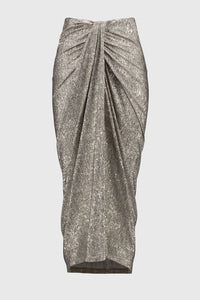 Joseph Ribkoff | Foiled Knit Draped Pencil Skirt 251283