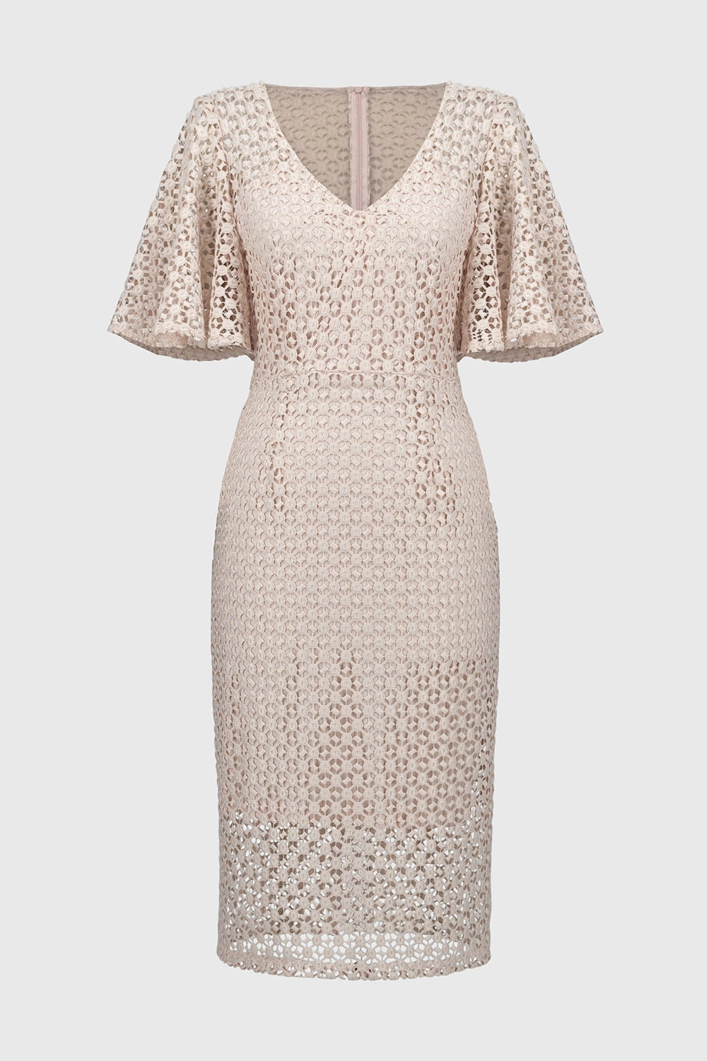 Joseph Ribkoff | Signature | Guipure Lace Sheath Dress in Quartz