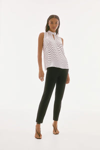 Joseph Ribkoff | Signature | Satin Dot Print Sleeveless Top