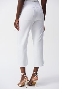 JOSEPH RIBKOFF | Culotte Jeans With Embellished Front Seam 251901