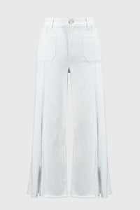 JOSEPH RIBKOFF | Culotte Jeans With Embellished Front Seam 251901