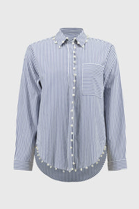 Joseph Ribkoff | Striped Stretch Cotton Shirt 251942