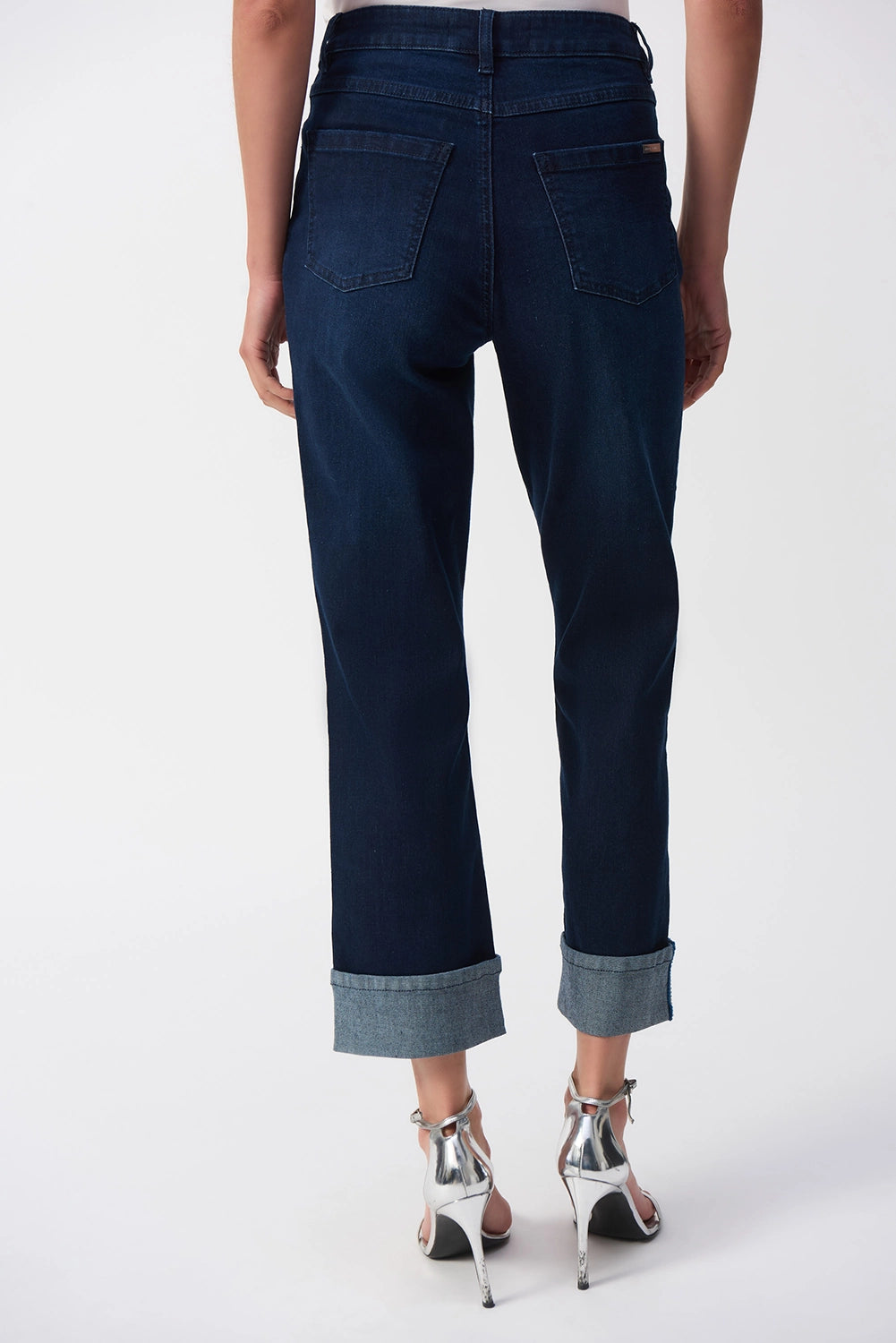 Joseph Ribkoff  | Slim Fit Cropped Jeans - Dark Denim