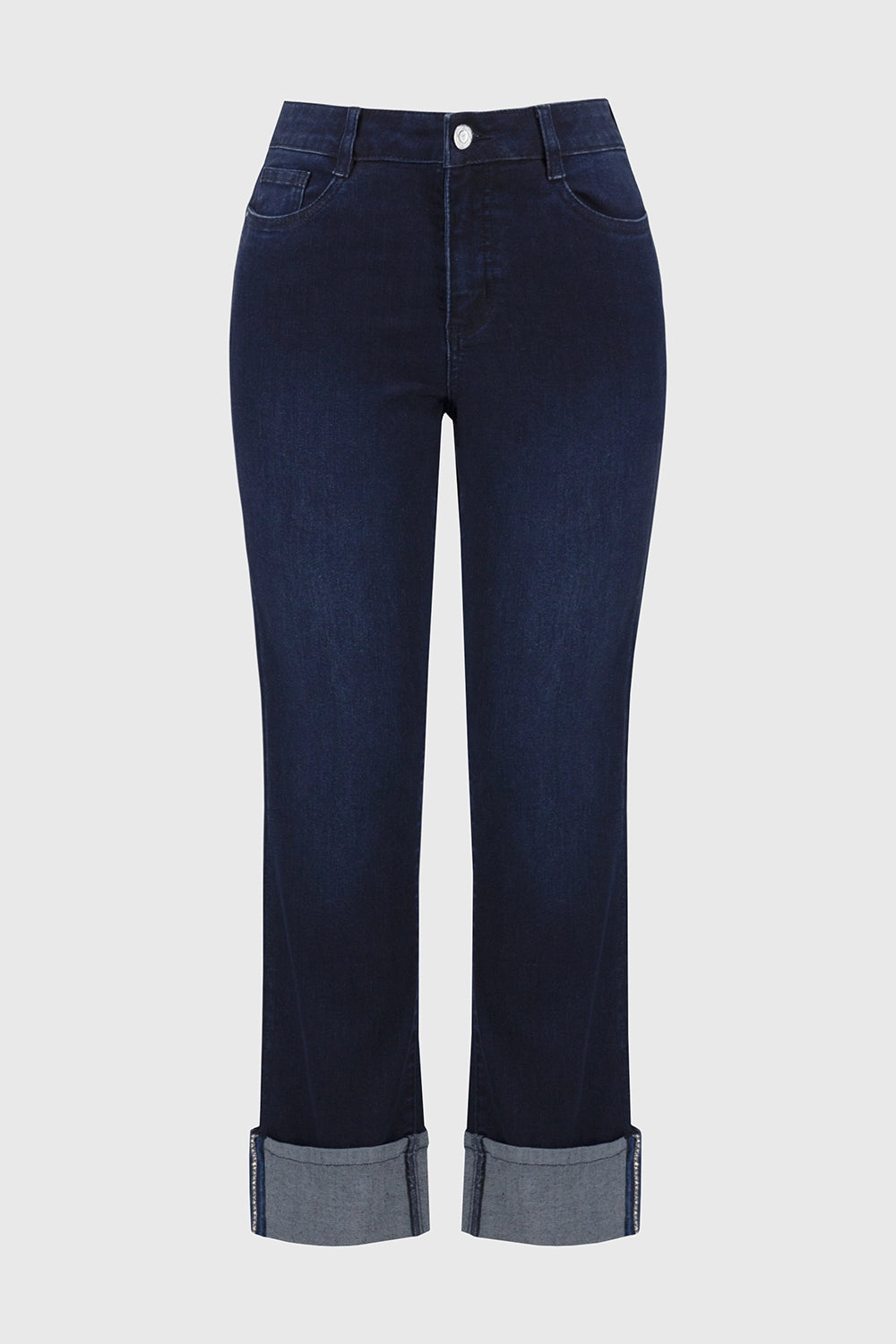 Joseph Ribkoff  | Slim Fit Cropped Jeans - Dark Denim