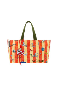 ALEMAIS | MIKI STRIPED OVERSIZE TOTE