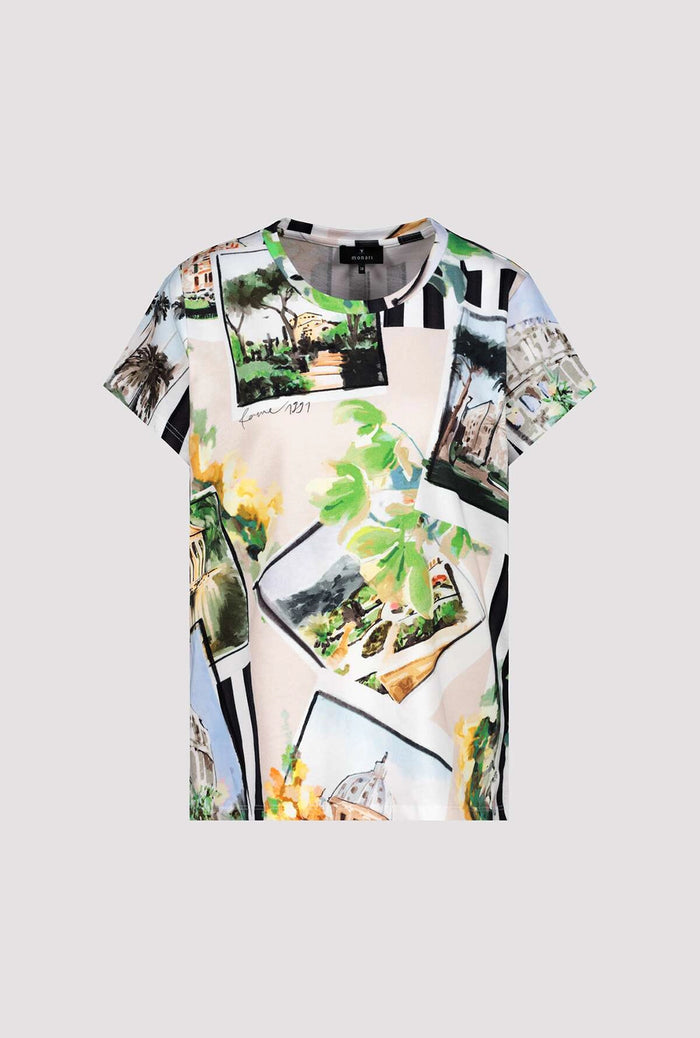 MONARI |POLAROID ALL OVER SHIRT |MARBLE |408595