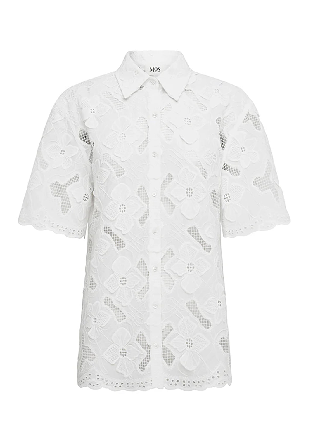 MOS THE LABEL | LUNA EMBROIDERY SHIRT - IVORY