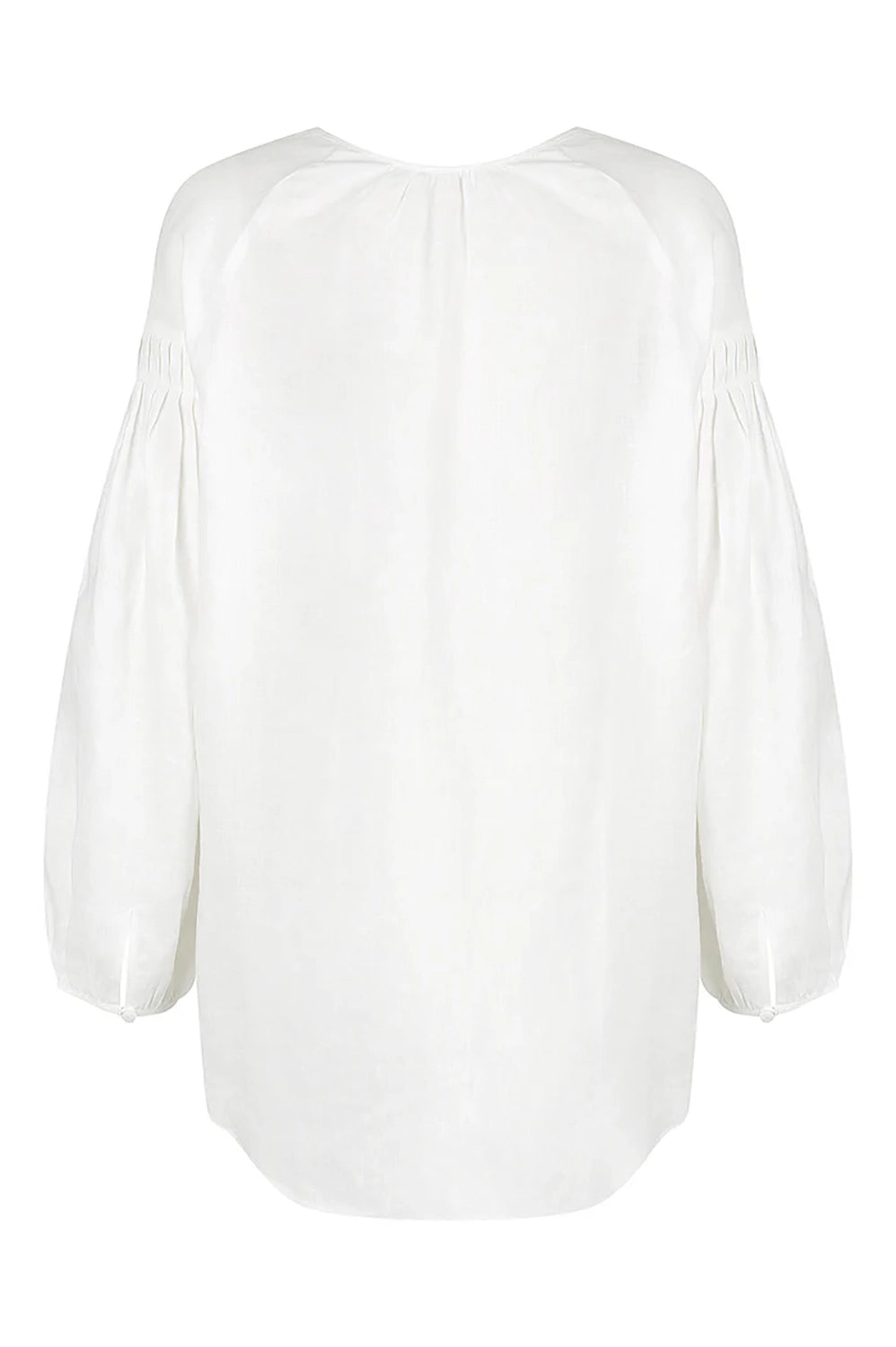 ARYELE | AUDREY PLEAT SLEEVE BLOUSE - IVORY