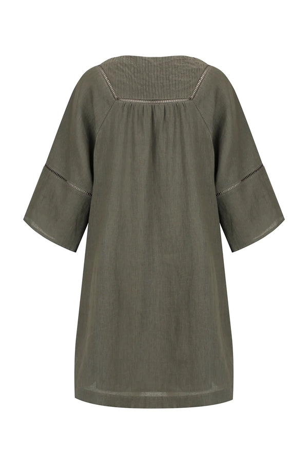 ARYELE | MILA SMOCK DRESS - FOREST