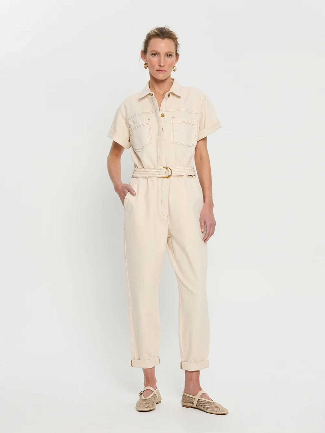 KIVARI | BRAE BOILERSUIT - BONE