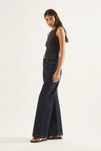 Outland Denim Ellie Super High Wide Leg Jean/Rinse