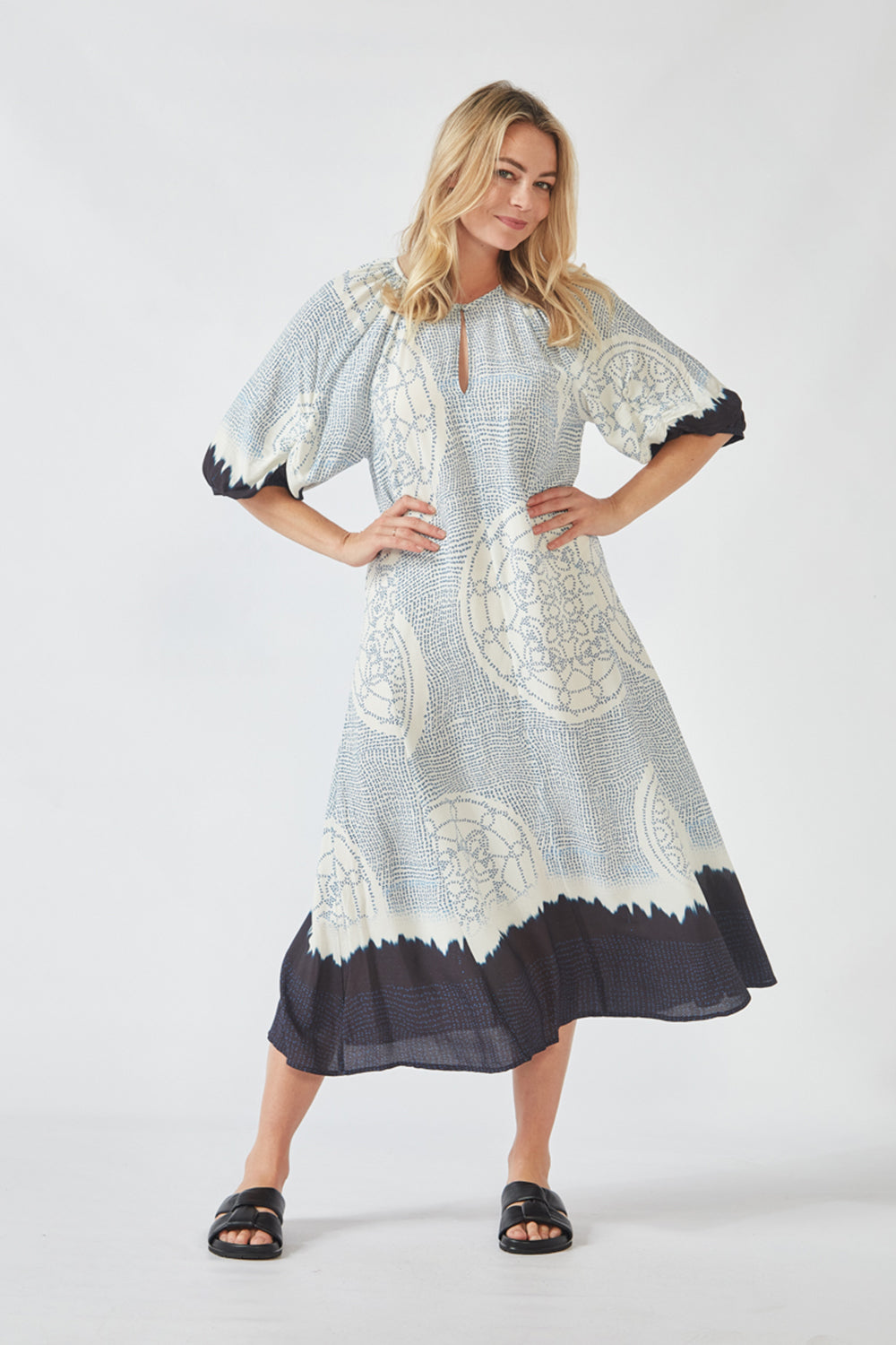 VERGE | COYA DRESS - BLUE PRINT