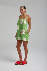 SUMMI SUMMI | SHIFT DRESS - HOUSE OF SUMMI TARRAGON