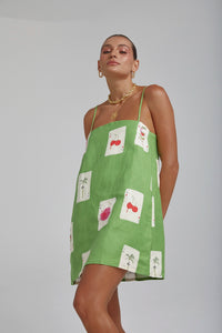 SUMMI SUMMI | SHIFT DRESS - HOUSE OF SUMMI TARRAGON