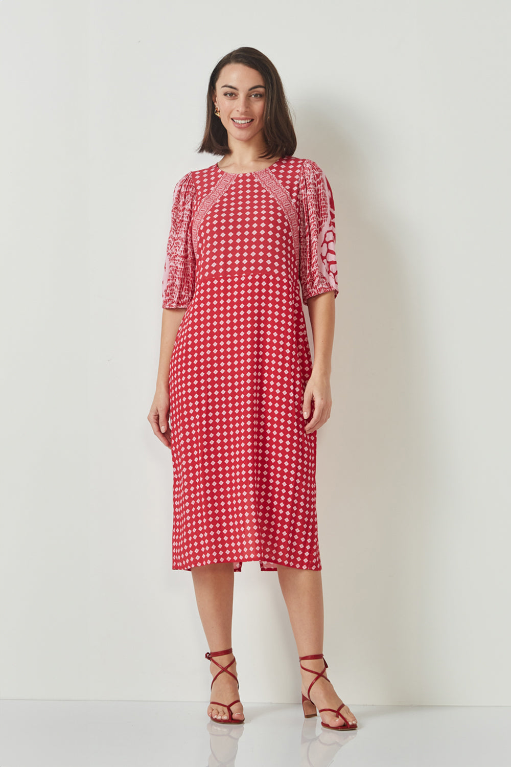 VERGE | INSPIRE DRESS - RED PRINT