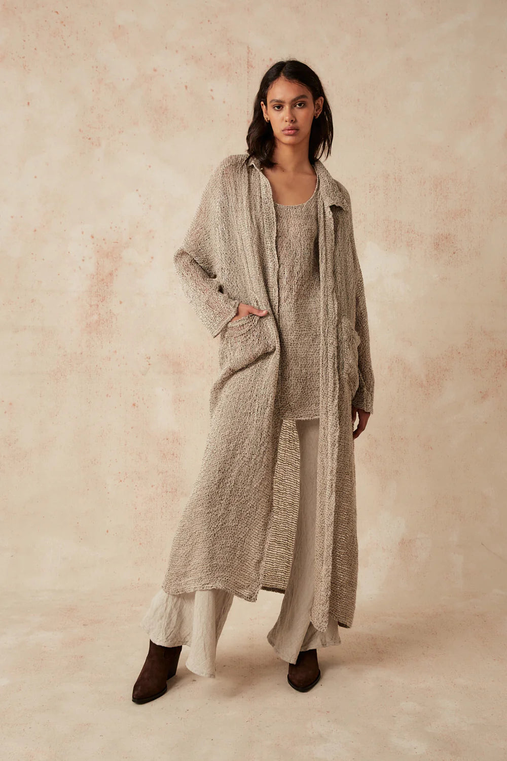 ESTILO EMPORIO | RAGLAN DUSTER COAT - PESCATORE PANNA