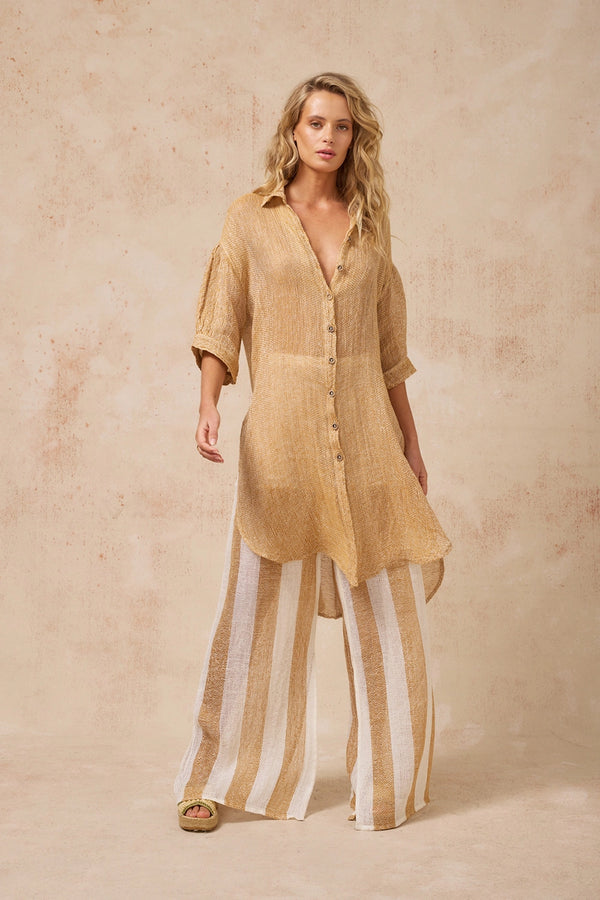 ESTILO EMPORIO | Bonato Shirt Dress - Rete Oro