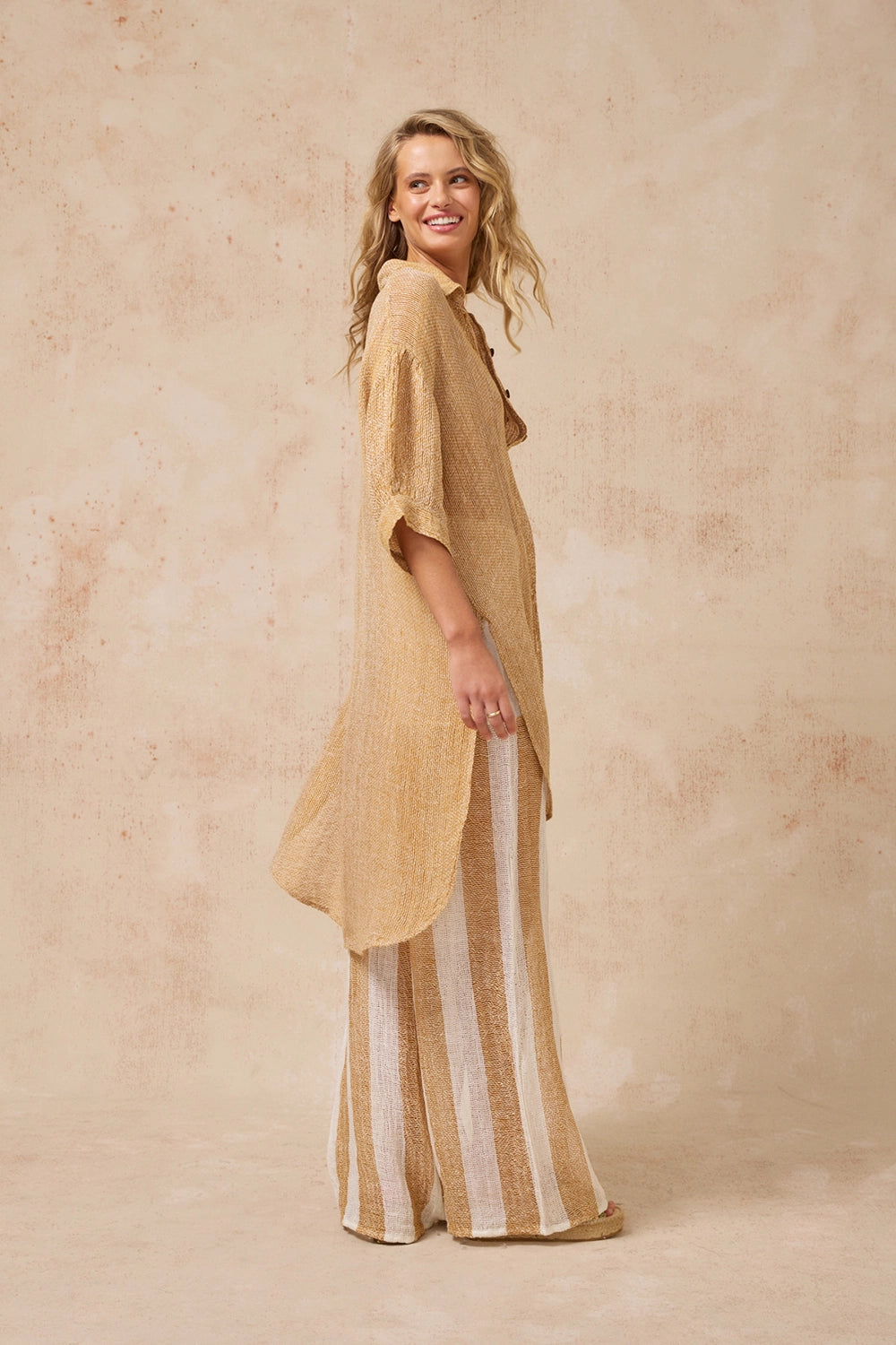 ESTILO EMPORIO | Bonato Shirt Dress - Rete Oro