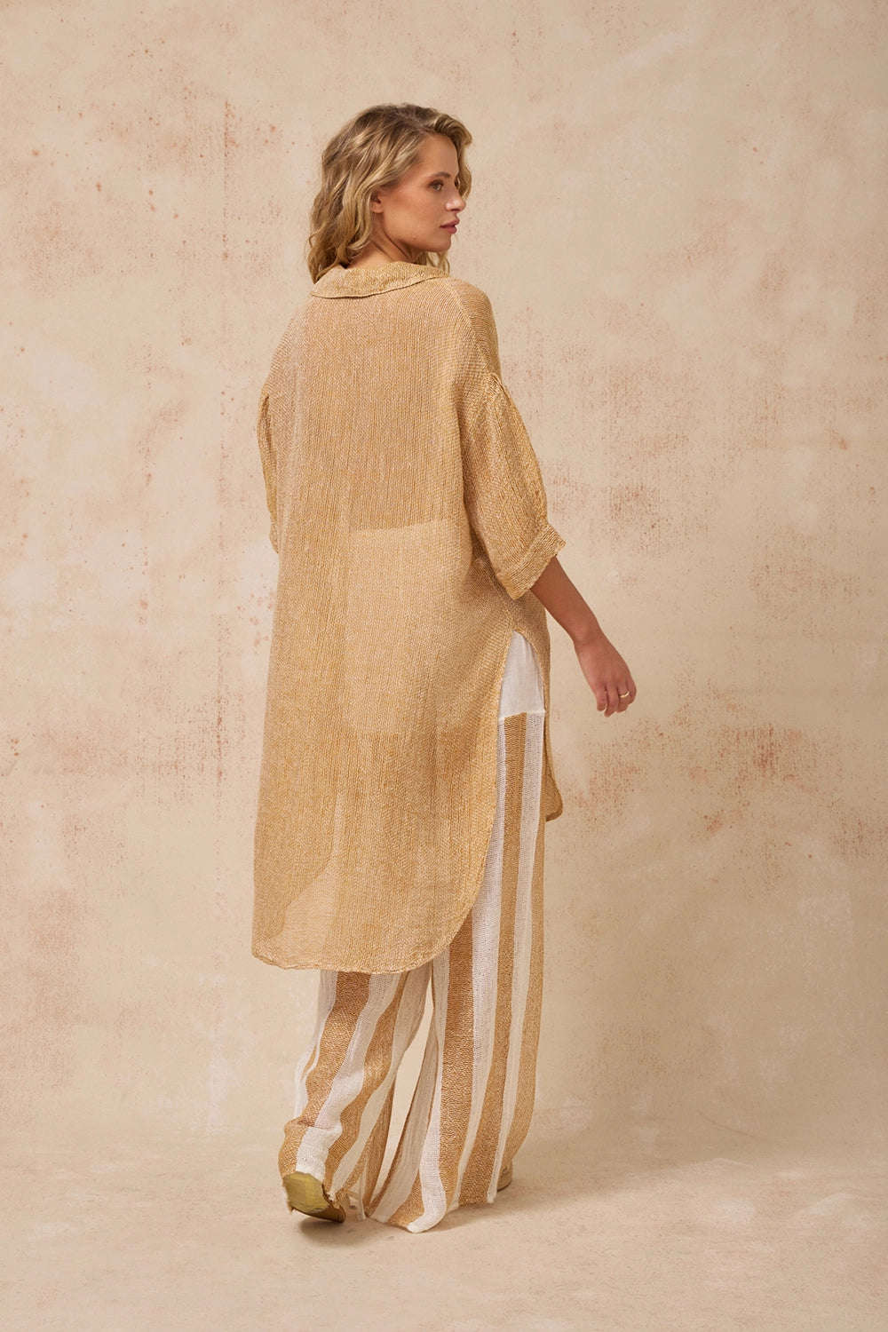 ESTILO EMPORIO | Bonato Shirt Dress - Rete Oro