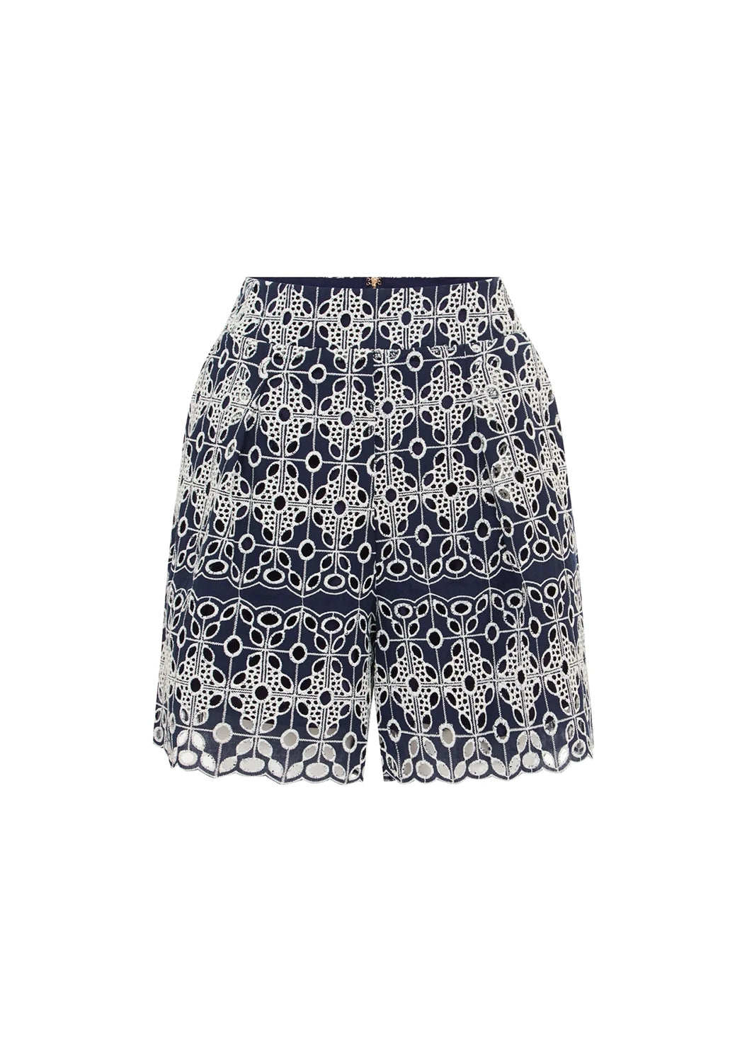 MOS THE LABEL | PEDRA EMBROIDERY SHORTS | NAVY