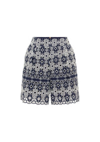 MOS THE LABEL | PEDRA EMBROIDERY SHORTS | NAVY