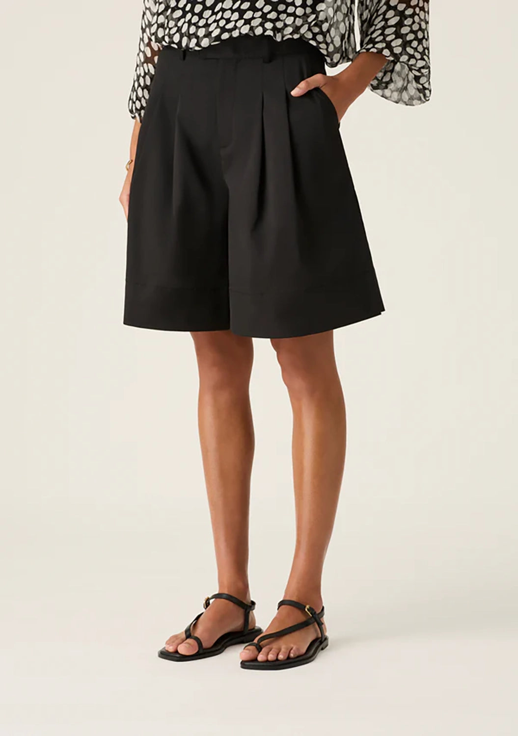 MOS THE LABEL | ATHENA BERMUDA - BLACK