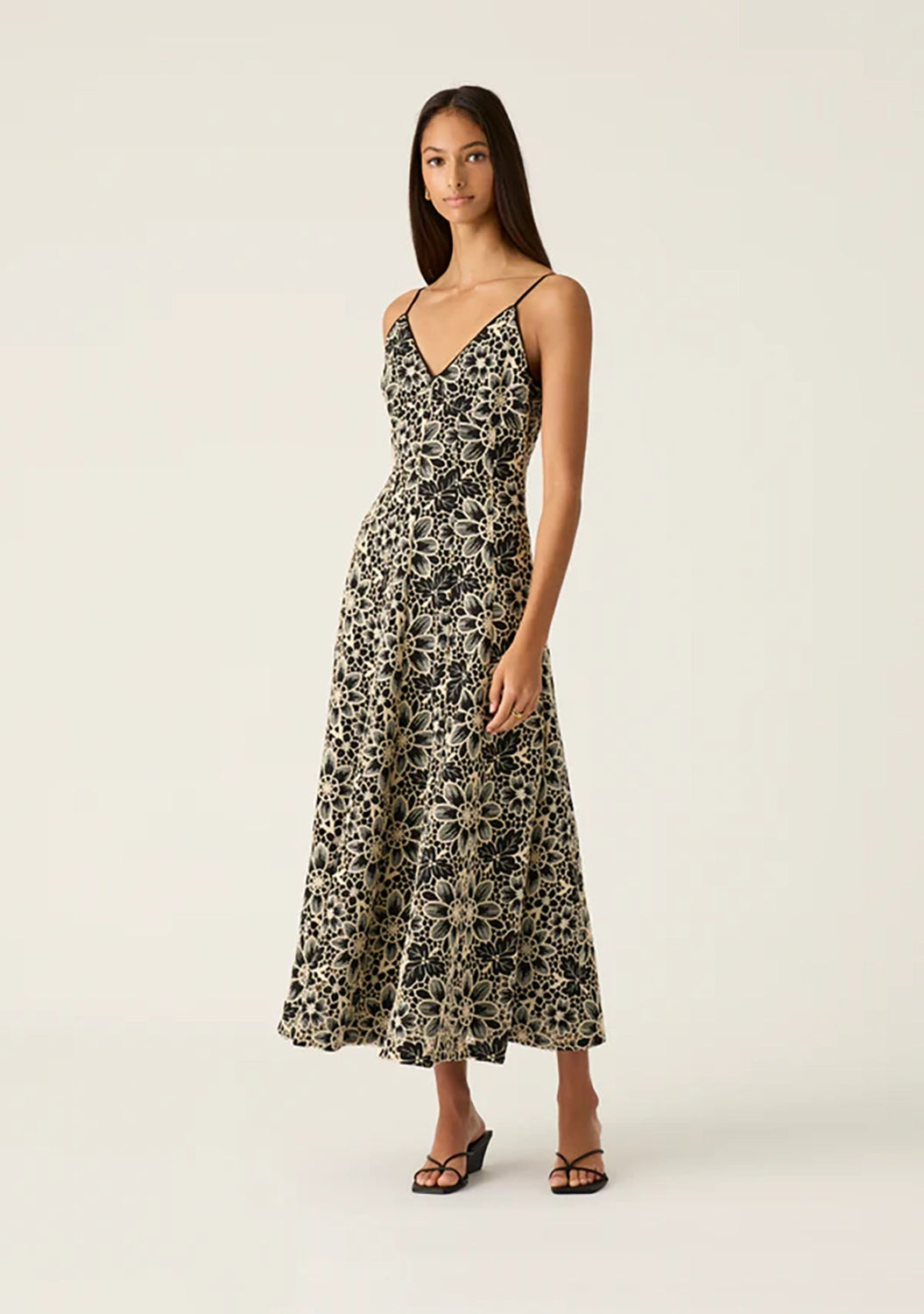 MOS THE LABEL | AMELIA EMBROIDERY MIDI DRESS