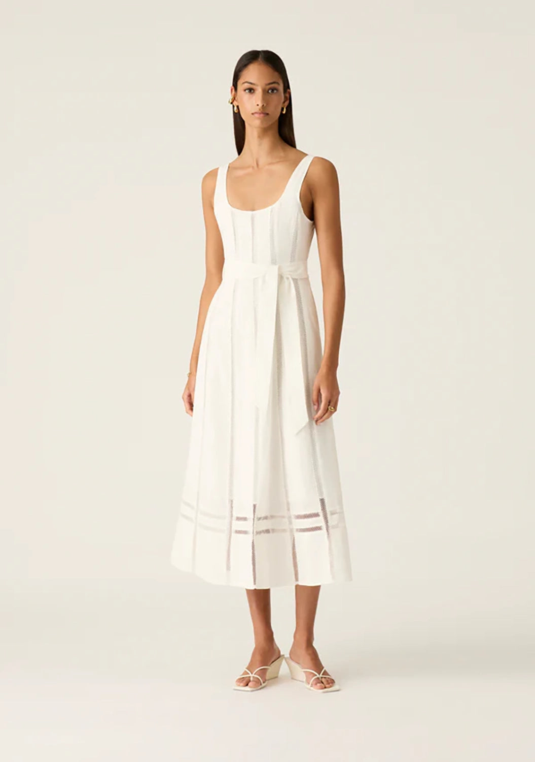 MOS THE LABEL | ARYA MIDI DRESS - WHITE