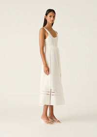 MOS THE LABEL | ARYA MIDI DRESS - WHITE