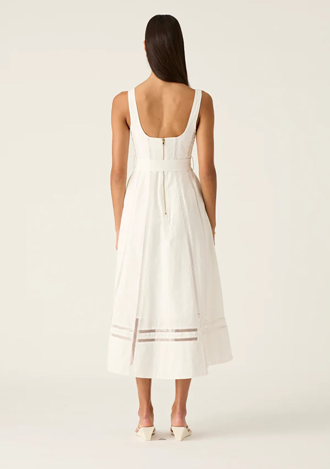 MOS THE LABEL | ARYA MIDI DRESS - WHITE