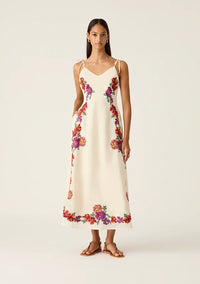 MOS THE LABEL | FRIDA EMBROIDERY MAXI DRESS